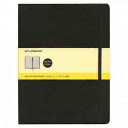 MOLESKINE クラシック ノートブック ソフトカバー スクエアード(方眼) ブラック XL QP622 QP622