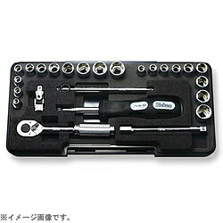 山下工業研究所 P2201AM 1/4インチ(6.35mm) ソケットセット 25pc P2201AM