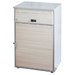 ■商品サイズ：幅49×奥行37.5×高さ76cm、重量約14kg■外出してても受け取り可能なメール便対応ポスト付き大型宅配ボックス！■付属品:キー2本・印鑑ケース1個・使い方シール■上段:メール便対応(厚さ3.5cm×3個までOK)、下段:120サイズまで対応■最大投函サイズ 1段目:W40×D31×H3.5cm、2段目:W43×D51×H31cm■前入れ・前出し2段式、上部は可変式ロック・下部はワンタッチロックキー■120サイズまで対応！2リットルのペットボトル6本×2箱や、お米など大きい荷物も入る宅配ボックス。仕様1材質：溶融亜鉛メッキ鋼板 焼付塗装仕様2組立区分：完成品仕様3耐荷重：2段目＝30kg外出してても受け取り可能なメール便対応ポスト付き大型宅配ボックス！