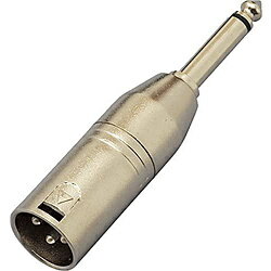 マイクや器材関係に必要なバランス系用のキャノン・ケーブルのXLR(オス) - Phone(オス)変換プラグです。メーカー側の意匠変更により、予告なく外観上のデザイン・カラー等が変わる場合がございますオーディオ変換用プラグ