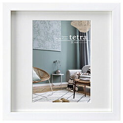 ハクバ SQ（スクウェア）木製額 「tetra（テトラ）」 2Lサイズ 1面 ホワイト FSQTT-WT2L1 FSQTTWT2L1
