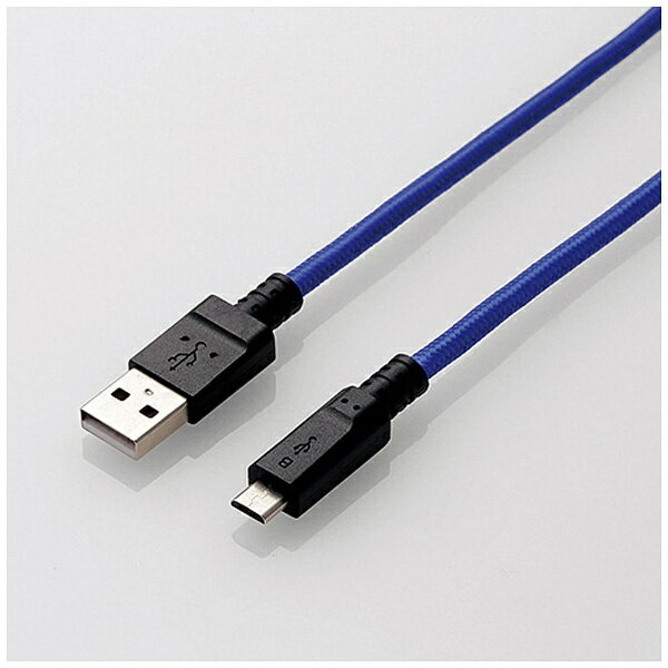 ELECOM(エレコム) スマートフォン用［USB microB］　USB2.0ケーブル 充電・転送 2A （2m・ブルー）　MPA-AMBS2U20BU MPAAMBS2U20BU