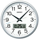 SEIKO 掛け時計 【プログラムクロック】 銀色メタリック PT202S ［電波自動受信機能有］ PT202S
