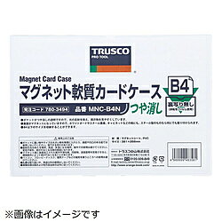 トラスコ中山 TRUSCO　マグネット軟質カードケース　B5　ツヤなし MNCB5N