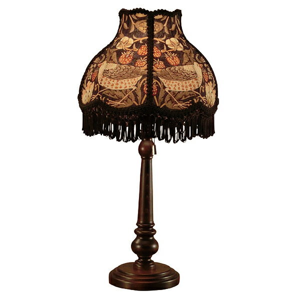 クラシカ インテリア テーブルランプ(いちご泥棒・紫) William Morris lamps ADS-0...