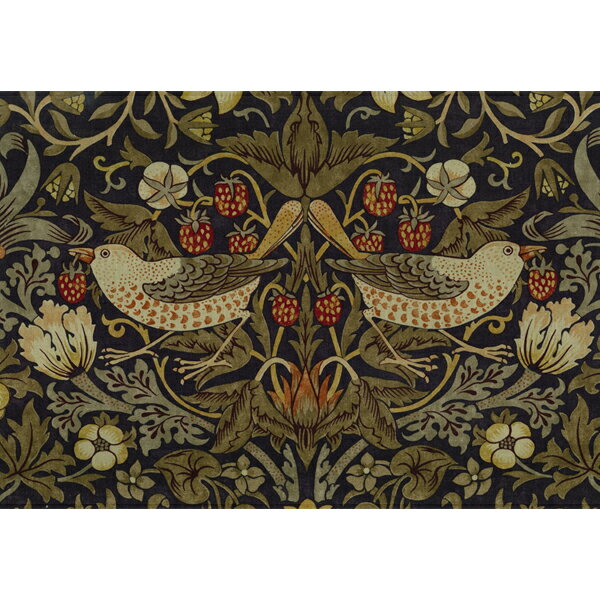 クラシカ インテリア テーブルランプ(いちご泥棒・紫) William Morris lamps ADS-0...