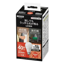 General Light Bulbs - ヤザワ 蓄光LED電球40形 電球色　LDA5LGF ［E26 /一般電球形 /電球色 /1個 /広配光タイプ］ LDA5LGF