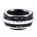 K&F Concept レンズマウントアダプター KF-DAX【ボディ側:富士フィルムXマウント/レンズ側:ペンタックスKマウント(DAシリーズ対応)】 KFDAX