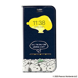 HAMEE [iPhone SE 2020/8/7/6s/6専用]PEANUTS/ピーナッツ/フリップ窓付きダイアリーケース 669-917879 スヌーピー/ビーグル大集合