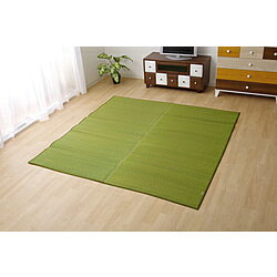 イケヒコ い草ラグカーペット Fソリッド 191X250 グリーン 8213330GN