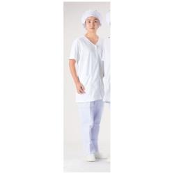 福田商店 テクノファインコート 女子襟無し半袖白衣 NR-449 3L ＜SHK4405＞ SHK4405