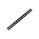 エーモン工業 G253 取付金具 黒 穴径:7mm サイズ:25×300mm G253