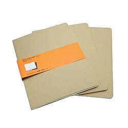 MOLESKINE ノートブック 3冊セット XL カイエ ジャーナル クラフトブラウン QP421 ［横罫線］ QP421