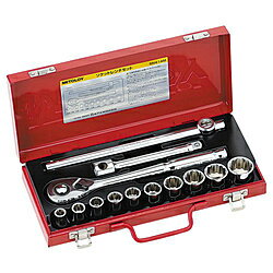 ミトロイ SN414M-ISO 1/2インチ ソケットレンチ メタルケース 14点セット SN414MISO