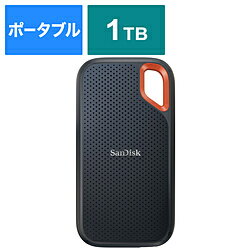 SanDisk(サンディスク) SDSSDE61-1T00-J25 外付けSSD USB-C＋USB-A接続 エクストリーム V2 ［ポータブル型 /1TB］ SDSSDE611T00J25