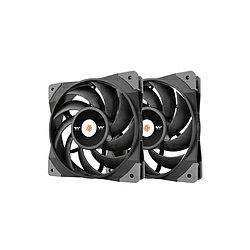 Thermaltake ケースファンx2［120mm / 2000RPM］ TOUGHFAN 12 2Pack ブラック CL-F082-PL12BL-A CLF082PL12BLA