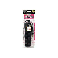 Rakuten - Panasonic(パナソニック) ザ・タップZ （ACアダプター対応・4コ口・スナップキャップ・3mコード付） WHS25349BP 【864】