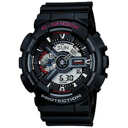■今回はG-SHOCKらしくブラックをメインカラーに採用し、より力強さを表現しました。■1/1000秒ストップウォッチや速度計測機能、JIS1種の耐磁性能など実用的な機能を搭載。■アナログとデジタル表示が融合した文字板に歯車状の細かなパーツを立体的に組み上げ、シルバーに輝くインデックスがフェイスデザインをよりシャープに際立たせています。■最新テクノロジーを搭載し、進化を続けるG-SHOCKの実用的でクールなNewモデルです。本体重量72g表示方式アナログケース無バンド素材樹脂タイマーセット単位：1分、最大セット：24時間、1秒単位で計測、オートリピート時刻アラーム5本（1本のみスヌーズ機能付き）・時報仕様1【バンド】10仕様2【ワールドタイム】世界48都市（29タイムゾーン、サマータイム設定機能付き）+UTC（協定世界時）の時刻表示、ホームタイムの都市入替機能仕様3【その他機能】フルオートカレンダー、12/24時間制表示切替タフネスを追求するG-SHOCKから、迫力のあるビッグフェイスが特徴のGA-110シリーズにNewカラーモデルが登場。