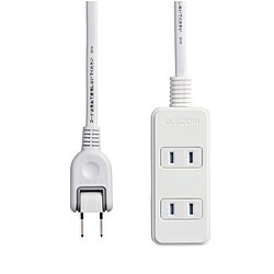 Other - ELECOM(エレコム) ほこり防止シャッター付 雷ガードタップ （2ピン式・3個口・3m）　T-KST02-22330WH　ホワイト TKST0222330WH 【864】