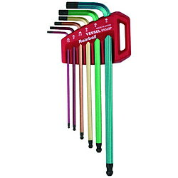 ベッセル ベッセル　レインボールL型レンチ　8906BP　6本組 8906BP 8906BP(4.0)