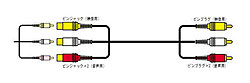 ○24金メッキ○75Ω同軸　長さ2.0mV6-延長ビデオコード　2m