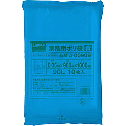 樂天商城 - トラスコ中山 TRUSCO　業務用ポリ袋　厚み0．05X90L　青　10枚入 A-0090B A0090B