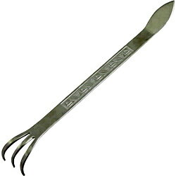 石黒金属 Garden Helper ステンレス 熊手 (ヘラ付) Garden Helper