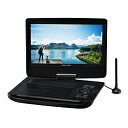 GREEN HOUSE(グリーンハウス) 10型ワイド ポータブルDVDプレーヤー TV バッテリ ブラック GH-PDV10PTC-BK ［10.1V型ワイド /フルセグ］ GHPDV10PTCBK