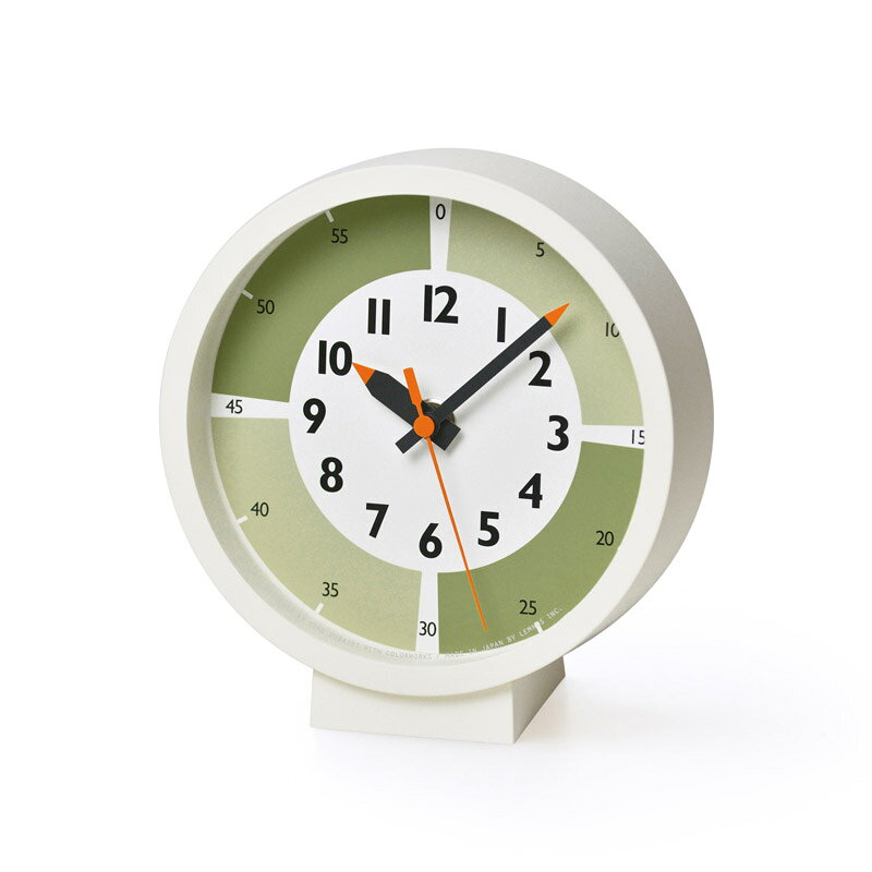 タカタレムノス fun pun clock with color! for table グリーン YD18-05GN YD1805GN