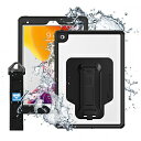 FOX 10.2インチ iPad ARMOR-X - IP68 Waterproof Case with Hand Strap for iPad ( 9th/8th/7th ) Black ブラック MXS-A10S MXSA10S