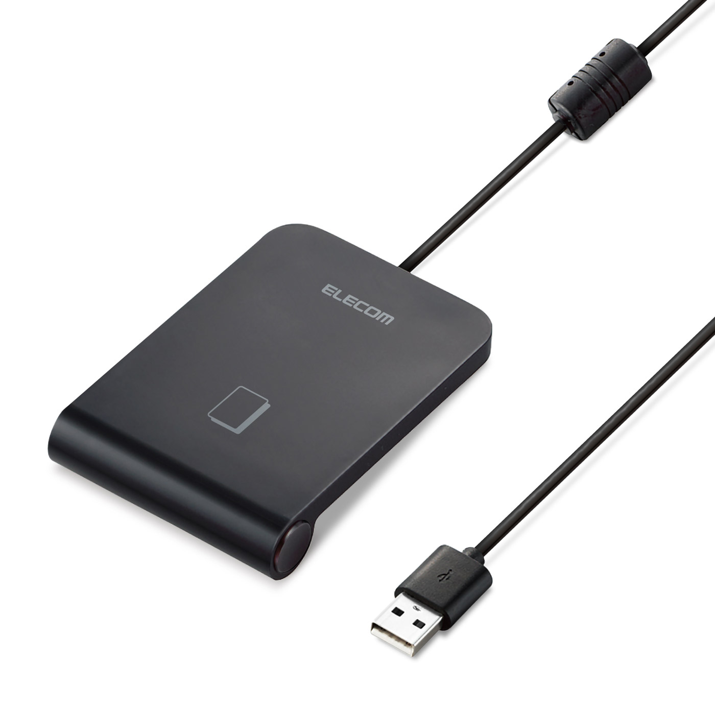 ソフマップ デジタルコレクションのELECOM(エレコム) 非接触型ICカードリーダーライター USB-A接続 (Mac/Windows11対応) ブラック MR-ICA001BK ［マイナンバーカード対応］ MRICA001BK｜アングル2