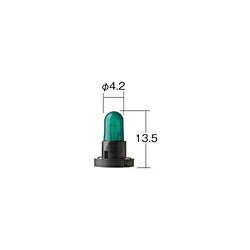 乐天商城 - 小糸製作所 バルブ　14V80mA　(1箱/10個入り）　光色：グリーン E1535 E1535