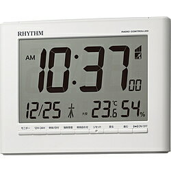 リズム時計 RHYTHM　掛置兼用　電波デジタル時計「フィットウェーブD203」　8RZ203SR03 8RZ203SR03