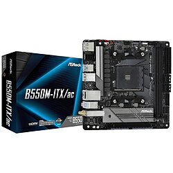 ASRock(アスロック) マザーボード B550M-ITX/ac ［MiniITX /Socket AM4］ B550MITXAC 振込不可 代引不可