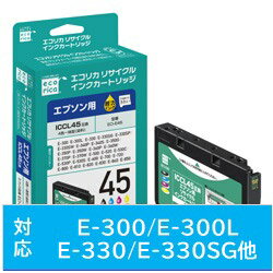 エコリカ 【リサイクル】 ECI-E45　（エプソン ICCL45対応/リサイクルインクカートリッジ/カラー） ECIE45