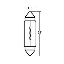 スタンレー電気 12V10W ルームランプ・マップランプ用電球 10個入 A3475 A3475