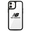 エムディーシー iPhone 12 mini New Balance [サイドオーナメントケース/クリアロゴ/ブラック] MD746881