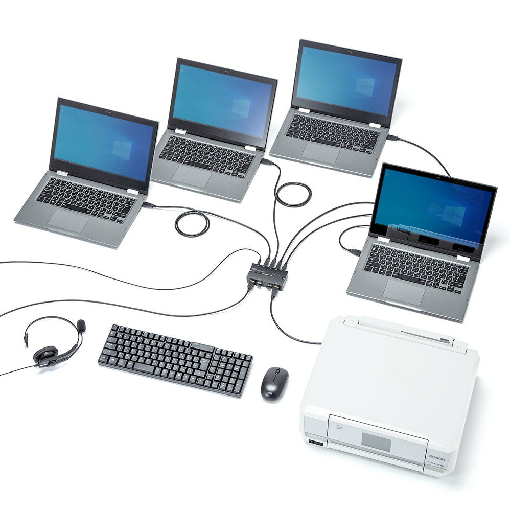 SANWA SUPPLY(����掠�ץ饤) USB���ش� SW-US44HMG ��4���� /4���� /��ư�� SWUS44HMG