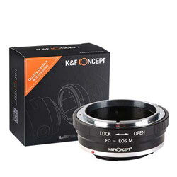 K&F Concept マウントアダプター (キャノンFDマウントレンズ → キャノンEF-Mマウント変換)絞りリング付き KF-FDEM KF-FDEM KFFDEM K&F Concept マウントアダプター (キャノンFDマウントレンズ → キャノンEF-Mマウント変換)絞りリング付き KF-FDEM KF-FDEM KFFDEM
