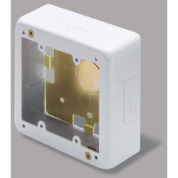 マサル工業 メタルモール2個スイッチボックス浅型 個袋 ホワイト ABEH3122 ABEH3122