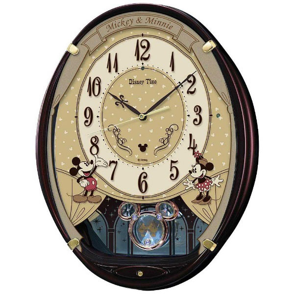 SEIKO 電波アミューズ掛け時計 「ミッキー&ミニー」 FW579B FW579B [振込不可] [2]