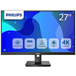 PHILIPS(フィリップス) USB-C接続 PCモニター ブラック 279P1/11 ［27型 /4K(3840×2160） /ワイド］ 279P111 振込不可 代引不可