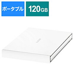 ELECOM(エレコム) ESD-EJ0120GWHR 外付けSSD USB-A接続 PS5/PS4、録画対応(Chrome/iPadOS/iOS/Mac/Windows11対応) ホワイト ［120GB /ポータブル型］ ESDEJ0120GWHR