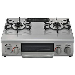 リンナイ ガスコンロ ワンピーストップ スカイグレー RTE565GRR_13A ［約56cm(コンパクトタイプ) /都市ガス12・13A /右強火］ RTE565GRR