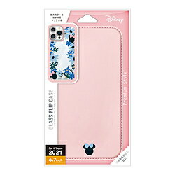 PGA iPhone 13 Pro Max対応 6.7inch ガラスフリップケース Premium Style ミニーマウス PG-DGF21P02MNE PGDGF21P02MNE