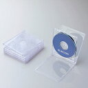 ELECOM(エレコム) CD/DVD/Blu-ray対応収納ケース（2枚収納×5セット クリア）CCD-JSCNW5CR CCDJSCNW5CR