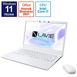 NEC(エヌイーシー) ノートパソコン LAVIE N14 パールホワイト PC-N1475CAW ［14.0型 /Windows11 Home /intel Core i7 /Office HomeandBusiness /メモリ：8GB /SSD：512GB /日本語版キーボード /2021年秋冬モデル］ PCN1475CAW