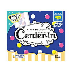 ユニチャーム 【センターイン】 ふわふわタイプ 多い日の夜用 10コ入×2〔サニタリー用品（生理用品）〕