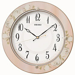 ■花柄模様が気品漂う電波掛け時計です。■電波修正機能（40kHz／60kHz自動選局・受信OFF機能つき）■コチコチ音のしない連続秒針【製品仕様】電波自動受信機能（40kHz／60kHz自動選局・受信OFF機能つき）電池切れ予告おやすみ秒針...