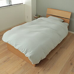 メルクロス 【掛け布団カバー】やわらか天竺ニット（シングル/約150×210cm/グレー） グレー